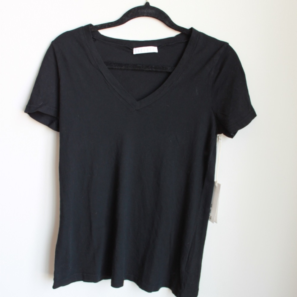 Anthropologie LACAUSA Black V Neck